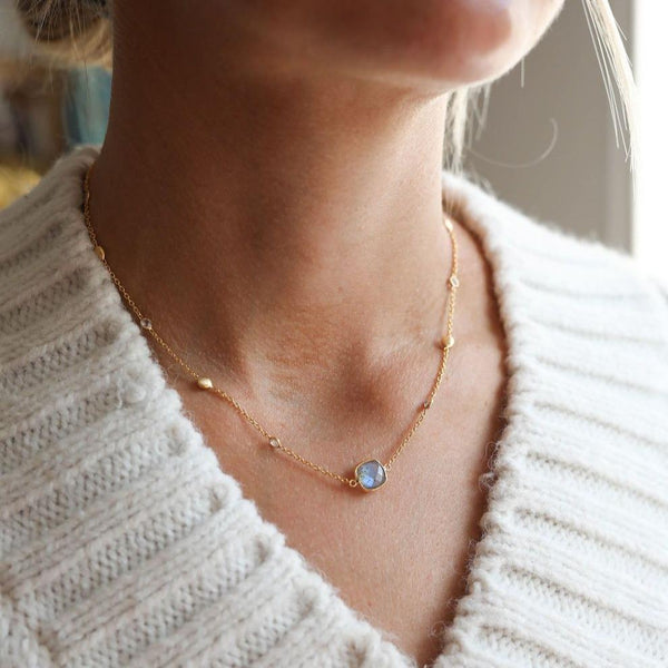 Iseo Labradorite & Gold Vermeil Necklace