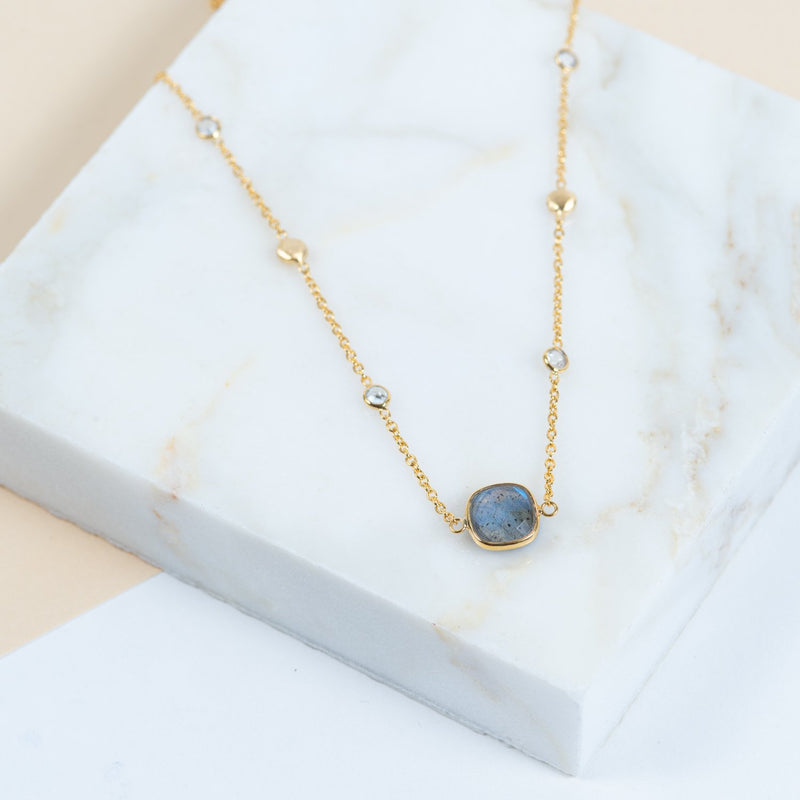 Iseo Labradorite & Gold Vermeil Necklace