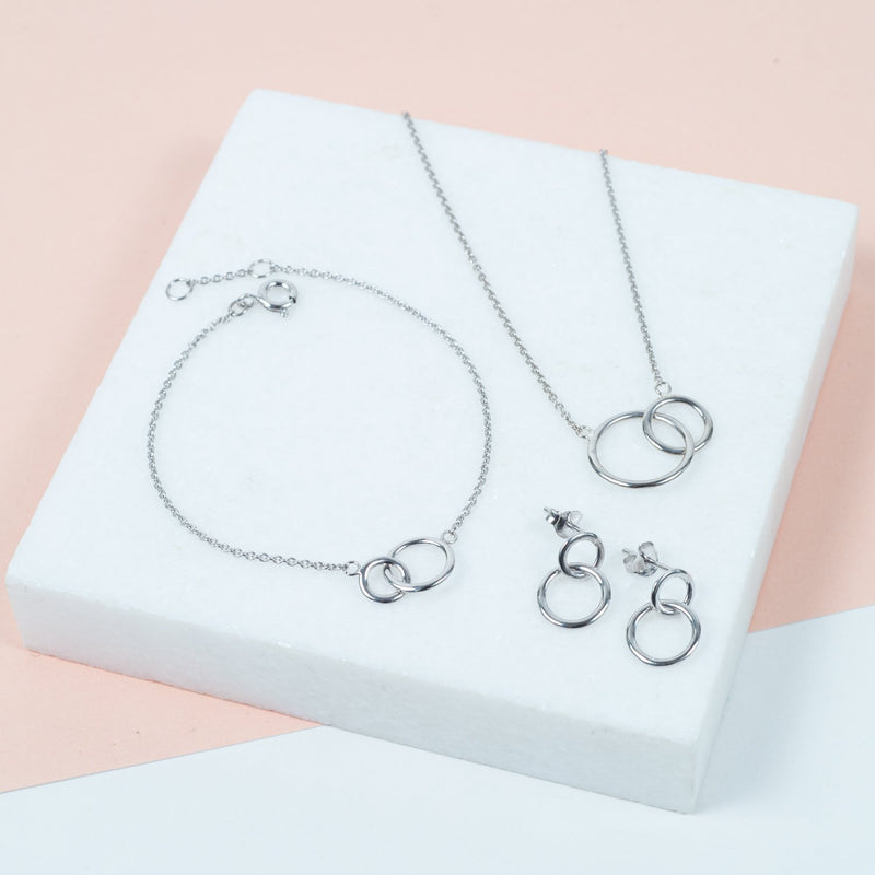 Necklaces & Pendants - Kelso Sterling Silver Rings Necklace
