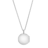 Langton Sterling Silver Diamond Locket Necklace-Auree Jewellery