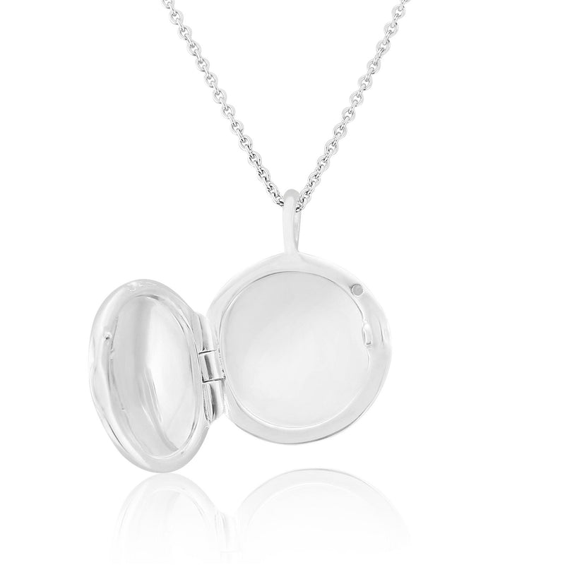 Limerston Sterling Silver Locket Necklace-Auree Jewellery