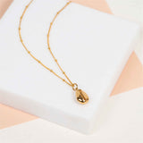 Moka Yellow Gold Vermeil Shell Pendant-Auree Jewellery