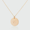 Pembroke 9ct Yellow Gold Large 19mm Disc Pendant-Auree Jewellery
