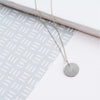 Pembroke Sterling Silver Small 12mm Disc Pendant-Auree Jewellery