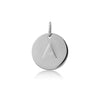 Pembroke Sterling Silver Small 12mm Disc Pendant-Auree Jewellery