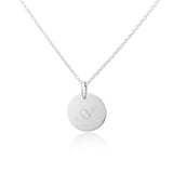 Pre-Engraved Silver Disc Pendants (no chain)-Auree Jewellery