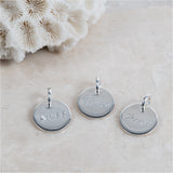 Portobello Sterling Silver Engraved Disc Necklace