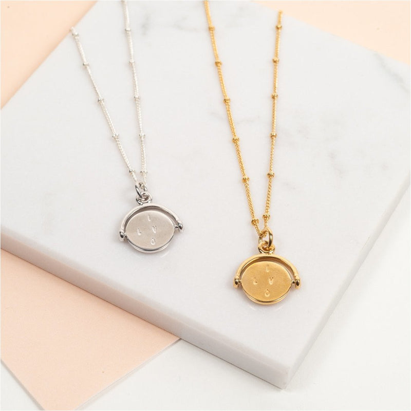 Necklaces & Pendants - Seychelles Yellow Gold Spinning I Love You Pendant