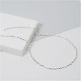 Shalcomb Sterling Silver Belcher Link Necklace-Auree Jewellery