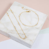 Necklaces & Pendants - Sofia 18" Yellow Gold Vermeil & Cubic Zirconia Short Necklace
