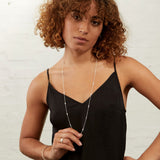 Necklaces & Pendants - Sofia 34" Sterling Silver & Cubic Zirconia Long Necklace