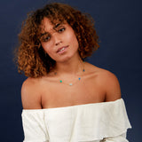 Sotisse Multi Gemstone & Gold Vermeil Necklace-Auree Jewellery