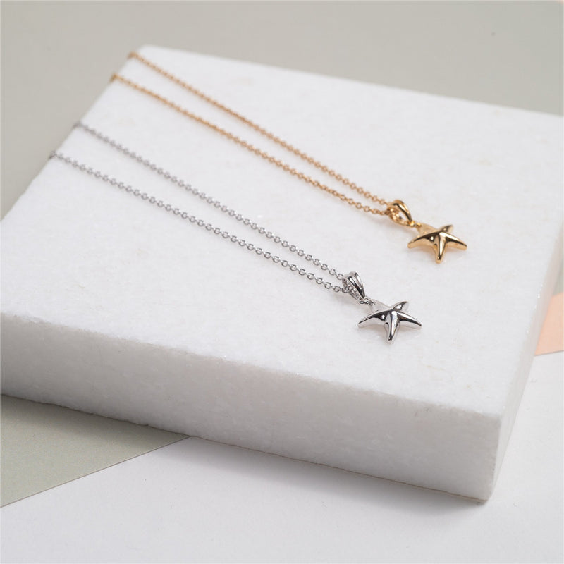 Necklaces & Pendants - Tamarin Yellow Gold Vermeil Starfish Pendant