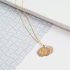 Westbourne 9ct Gold Disc Trio Necklace-Auree Jewellery