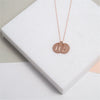 Westbourne 9ct Rose Gold Disc Duo Necklace-Auree Jewellery