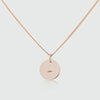 Westbourne 9ct Rose Gold Disc Pendant-Auree Jewellery