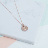 Westbourne 9ct Rose Gold Disc Pendant-Auree Jewellery