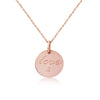 Westbourne 9ct Rose Gold Disc Pendant-Auree Jewellery