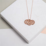 Westbourne 9ct Rose Gold Disc Trio Necklace