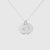 Westbourne 9ct White Gold Disc Duo Necklace-Auree Jewellery