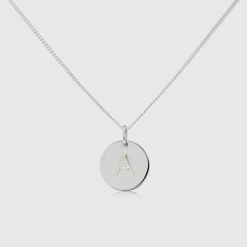 Westbourne 9ct White Gold Disc Pendant