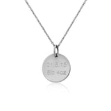 Westbourne 9ct White Gold Disc Pendant-Auree Jewellery