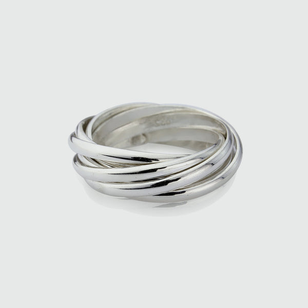 Rings - Clarendon Sterling Silver Seven Strand Ring