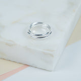 Knightsbridge Sterling Silver Russian Wedding Ring