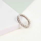 Windsor Scalloped Edged Diamond Eternity Ring-Auree Jewellery