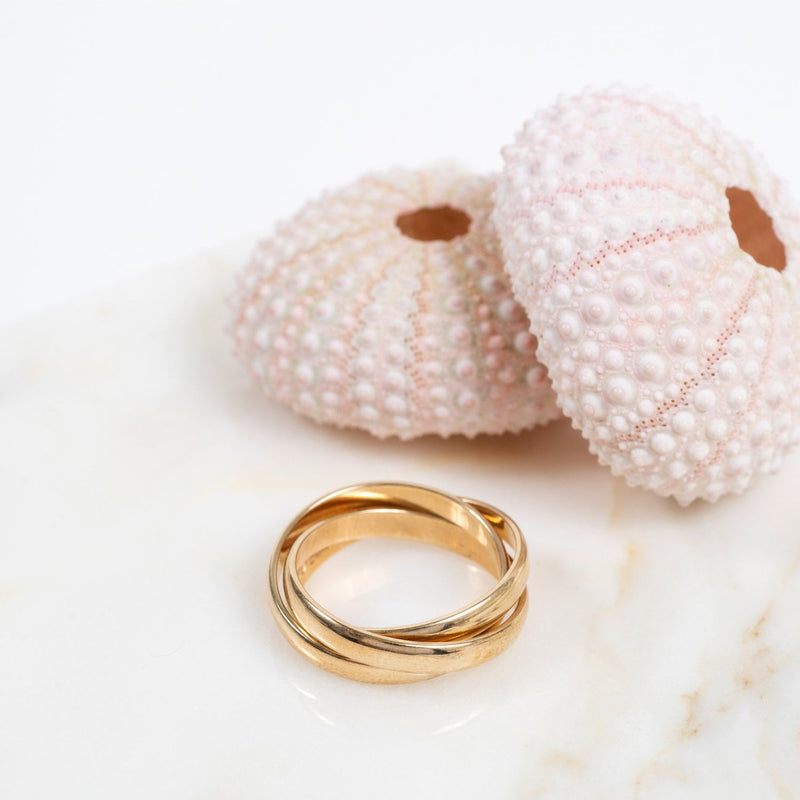 Russian Wedding Ring, 9ct Yellow Gold, 3mm Auree Jewellery