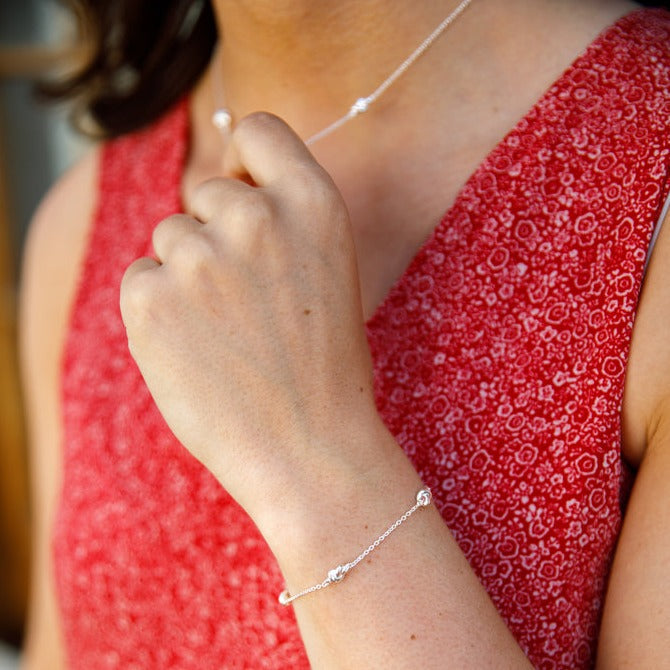 St Ives Silver Knot Bracelet-Auree Jewellery