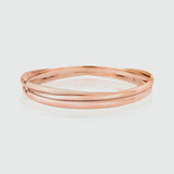 Walton 9ct Rose Gold Russian Wedding Bangle-Auree Jewellery