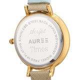 Watches - Montmartre Yellow Gold Watch With Royal Blue & Hot Pink Leather Strap